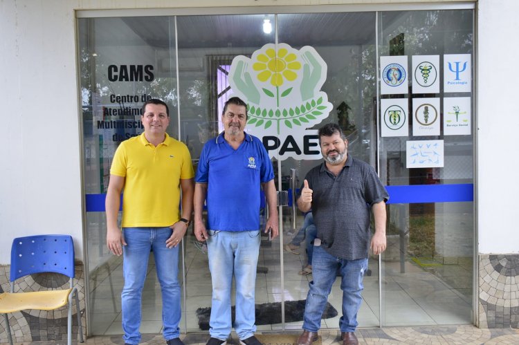 Carlos Bernardo e Dr. Diogo Bossay visitam Apae de Miranda