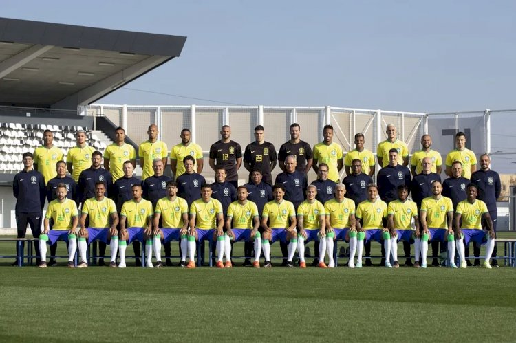 A foto oficial da Seleção para a Copa do Mundo de 2022