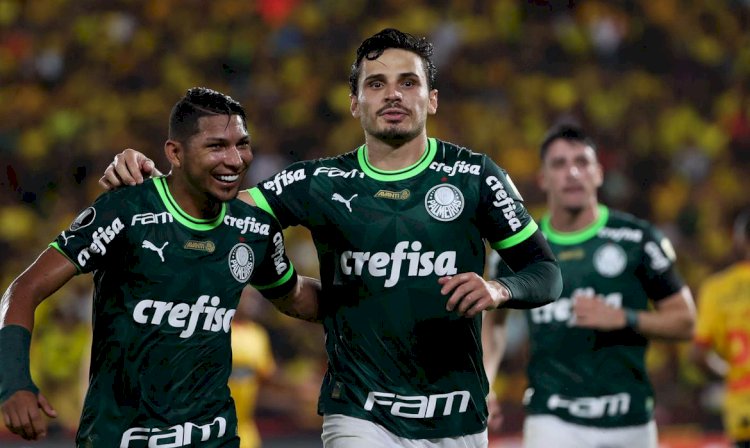 Veiga e Gómez garantem vitória do Palmeiras na Libertadores