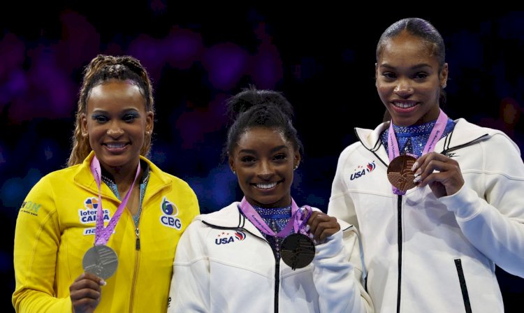 Ginástica vive novo momento com pódio formado apenas por negras