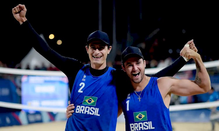 Vôlei de Praia: André e George se garantem nos Jogos de Paris