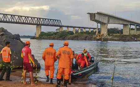 Ponte entre Tocantins e Maranhão desaba; uma morte é confirmada