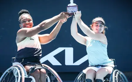 Vitória Miranda e Luiz Calixto são campeões no Aberto da Austrália