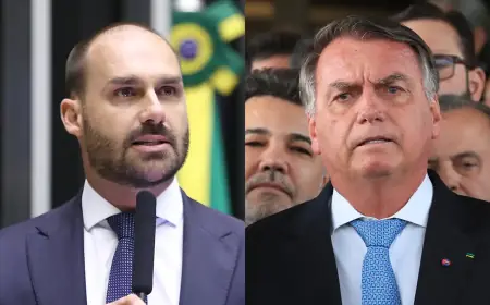 Em mensagem obtida pela PF, Eduardo Bolsonaro chama o pai de ingrato