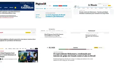 Condenação de Bolsonaro e aliados repercute na imprensa internacional