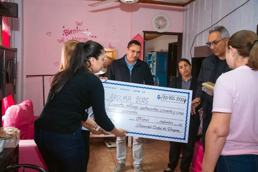 UCP de Pedro Juan doa mais de 30 mil reais a Associação de Combate ao Câncer de Pedro Juan