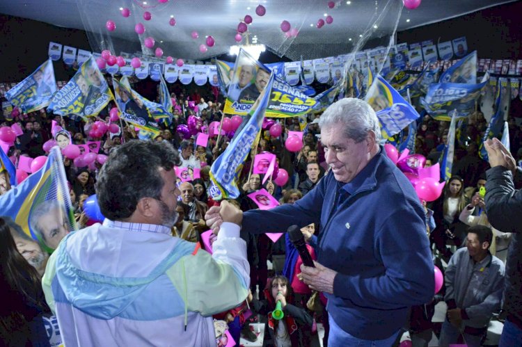 André Puccinelli lança campanha oficial em Ponta Porã com a presença de Carlos Bernardo