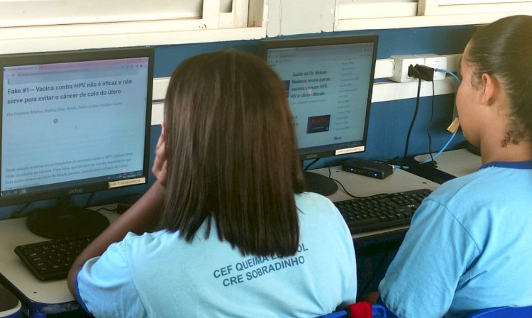 Projeto ensina alunos do DF a identificar fake news sobre vacinas