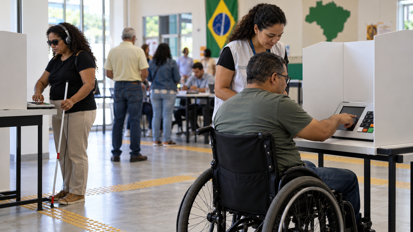 Eleições de 2026 terão quase 2 milhões de eleitores com deficiência aptos a votar
